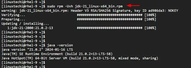 Install-JDK21-on-RHEL9