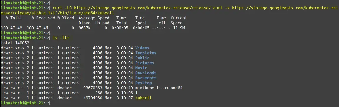 Download-Kubectl-Curl-Command-LinuxMint21