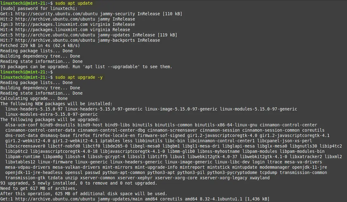 Install-Updates-LinuxMint21-for-Docker