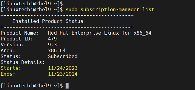 RHEL-Subscription-Details-Command-Line