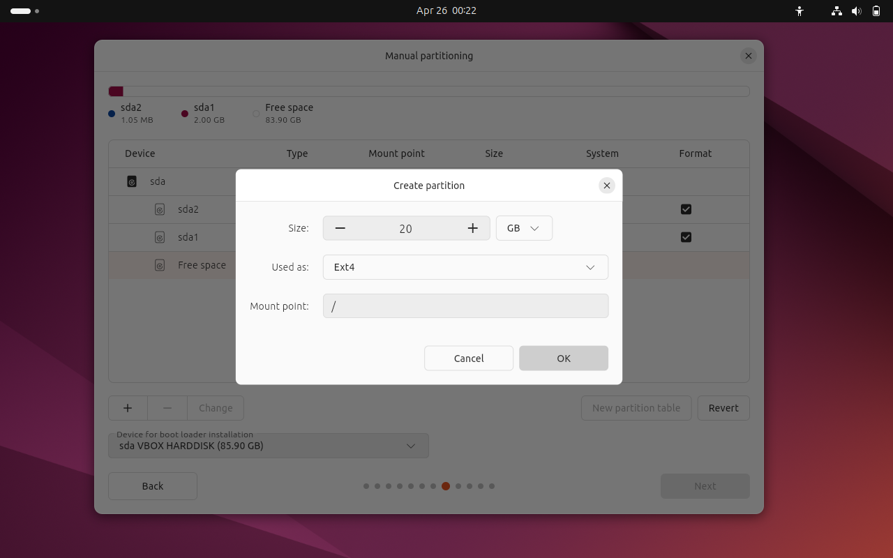 Slash-Partition-Ubuntu-24-04-Installation