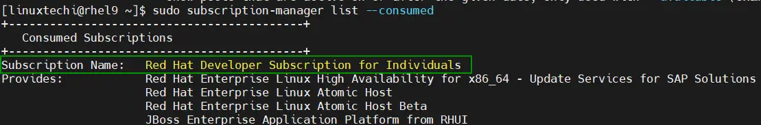 Subscription-Consumed-RHEL-System