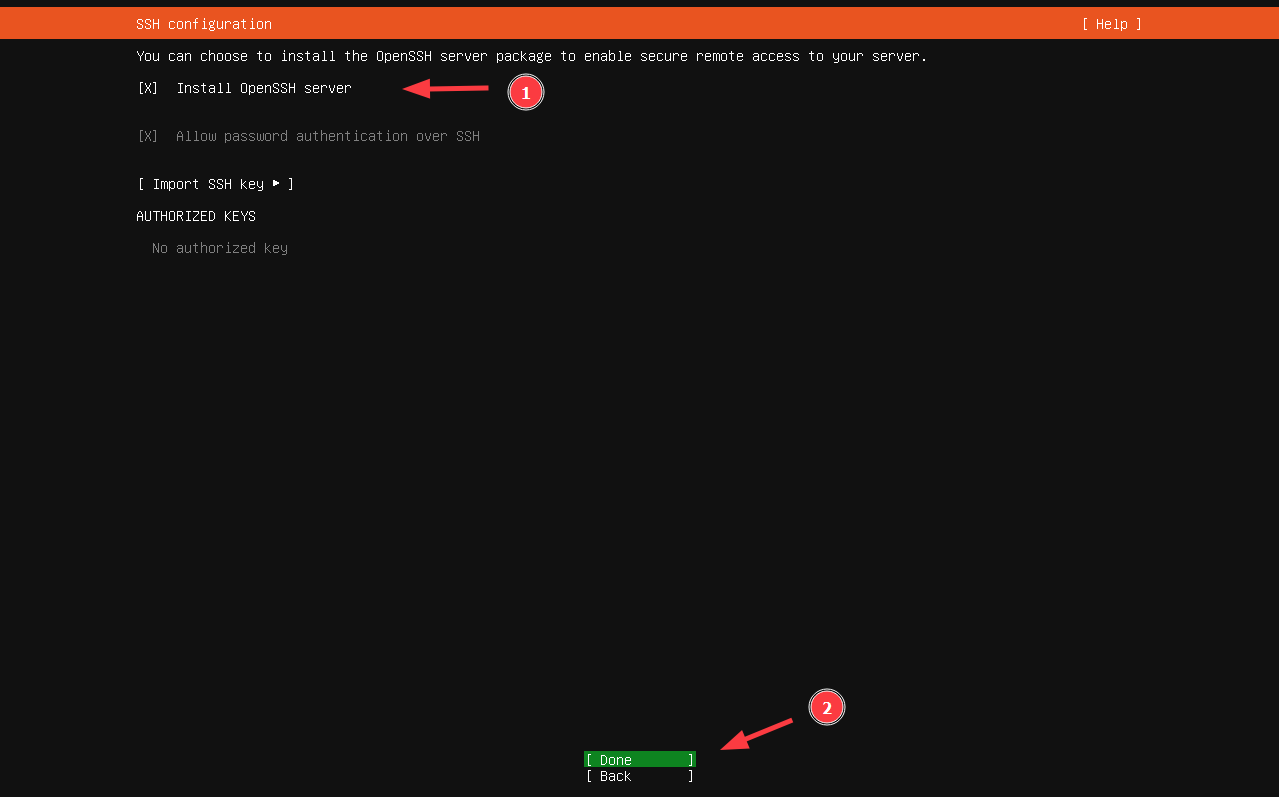 Install OpenSSH Server During Ubuntu Server Installation
