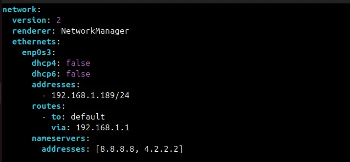 Configure Static IP Address On Ubuntu 24.04 Command Line