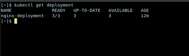 Verify Deployment Status Using Kubectl Command